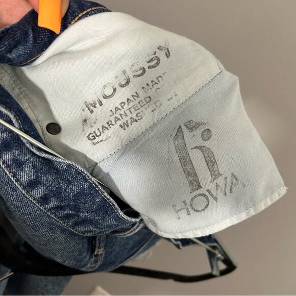 MOUSSY Rare Japanese Vintage Kelley Distressed Mid Rise Tapered Jeans Size 27 - Picture 12 of 12